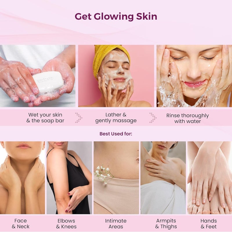 Kozicare Kojic Acid Banana Soap Body Tan Removal Soap Bath Soap for Men Women Reduces Dark Spots Hyperpigmentation For Glowing Skin Pack of 3 - Image 5