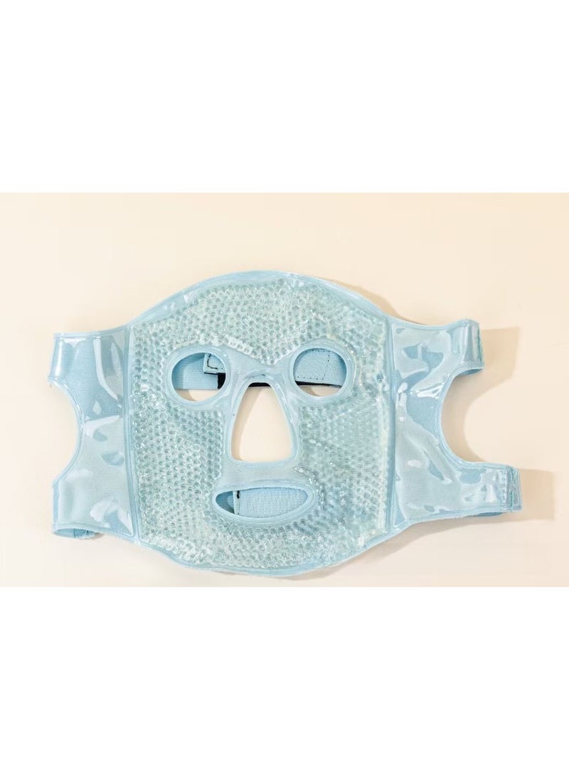 Generic Full Face Cooling Mask Cotton Ice PackIce mask blue Ice mask blue 