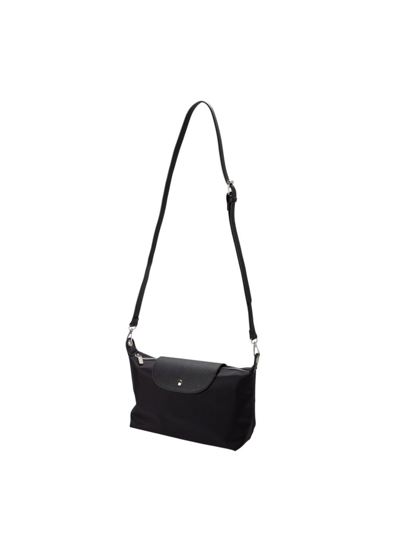 Bata Textured Pouch Bag Black - Image 2