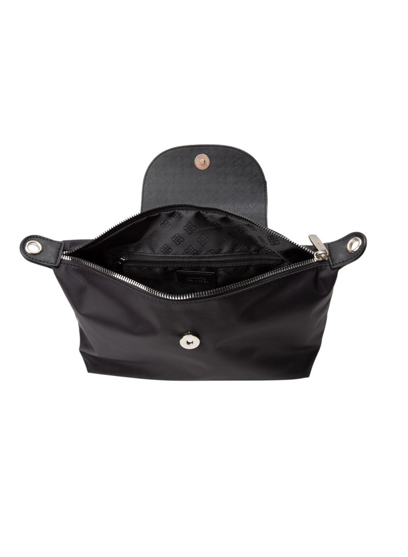 Bata Textured Pouch Bag Black - Image 3