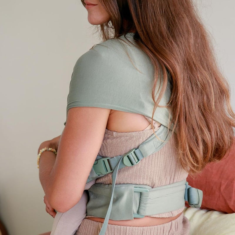 WildBird - Aerial Buckle Wrap - 0-6 Months - Standard (XS-XL) Acadian - Newborn Baby Carrier - Front Carry - Soft Fabric, Straps, Head Support, Padded Waist Belt - Baby Essentials - New Mom Gifts - Image 5