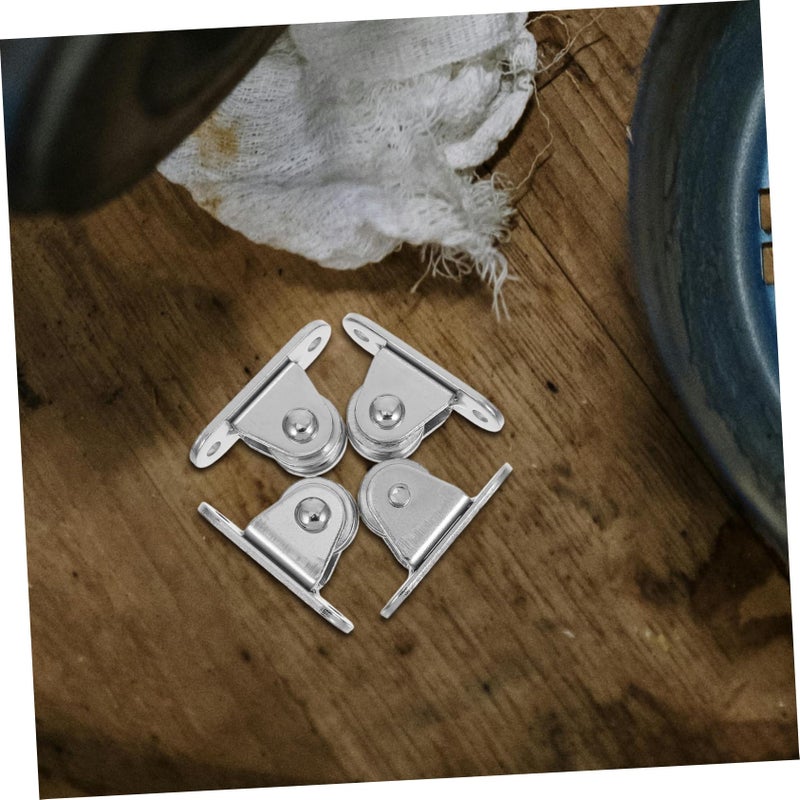 Stainless Steel Garage Door Pulley System 4 Pack Ceiling Fixed Silent Ball Bearing Heavy Duty - Image 5