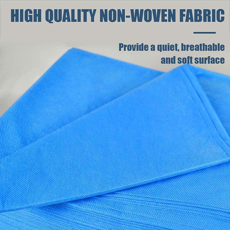 KUDIZE KUDIZE Disposable NonWoven Laminated Water Proof 30 GSM Bed Sheet for Hospital Hotel Spa and Beauty Parlor Blue 31 x 72 Inch7870 x 18290 cm Pack of 50 - Image 2