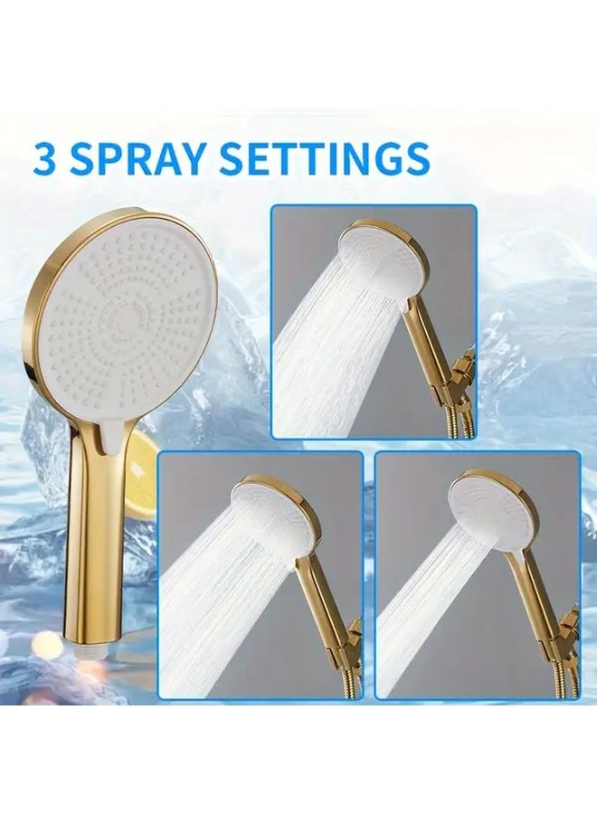 High Pressure Handheld Shower Head With 59 Inch Hose And Wall Mount Holder - Image 3