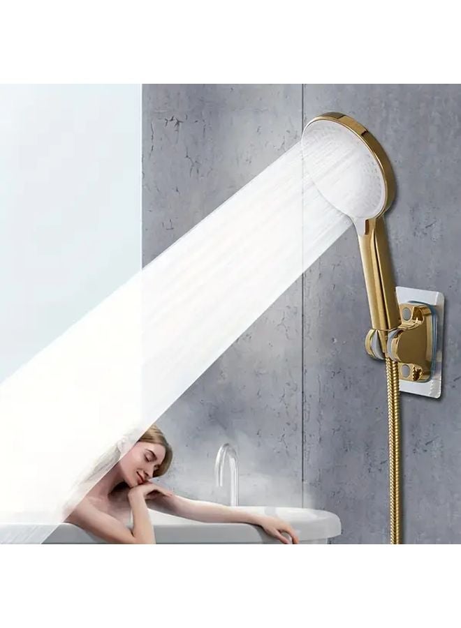 High Pressure Handheld Shower Head With 59 Inch Hose And Wall Mount Holder - Image 1
