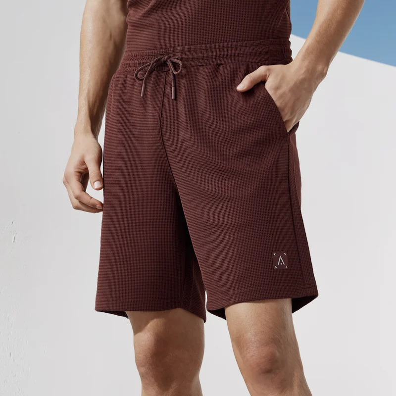 ADOT by Splash Waffle Textured Shorts with Pockets