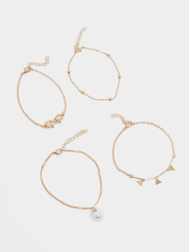 Styli Styli Set of 4 - Assorted Anklet with Lobster Claw  - Image 2