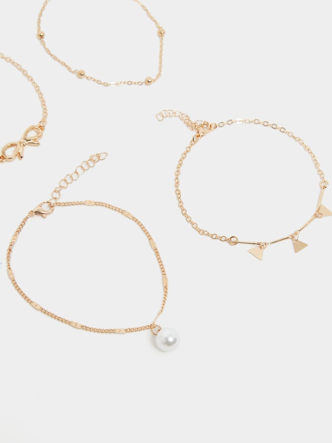 Styli Styli Set of 4 - Assorted Anklet with Lobster Claw  - Image 5