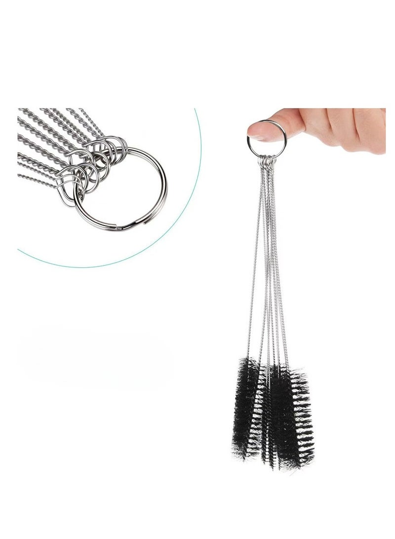 10-Piece Nylon Bottle Tube Brush Pipe Black  - Image 2