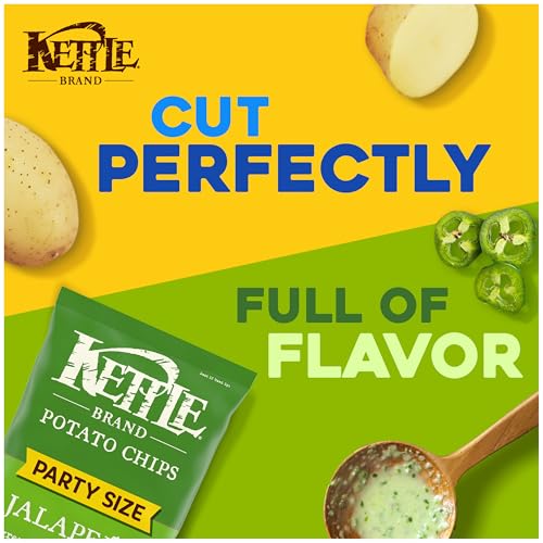 Kettle Brand Potato Chips, Jalapeno Kettle Chips, Party Size, 13 Oz - Image 2