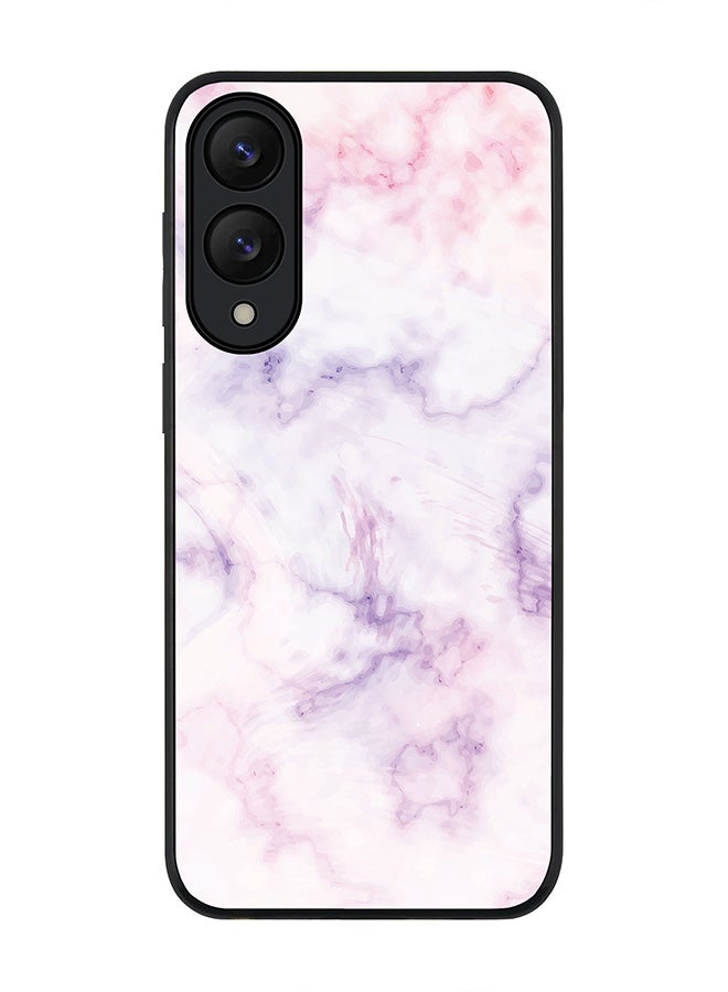 Stylizedd For Samsung Galaxy S25 Edge Case,Slim fit Camera Protection, Shockproof Thin Phone cover  - Marble Print Cotton Candy