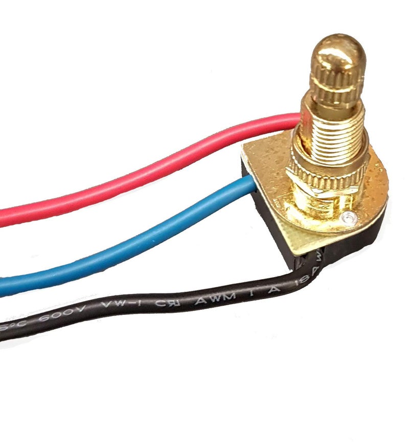 BP Lamp 3Way 4 Position 2 Circuit Rotary Switch with Removable Knob