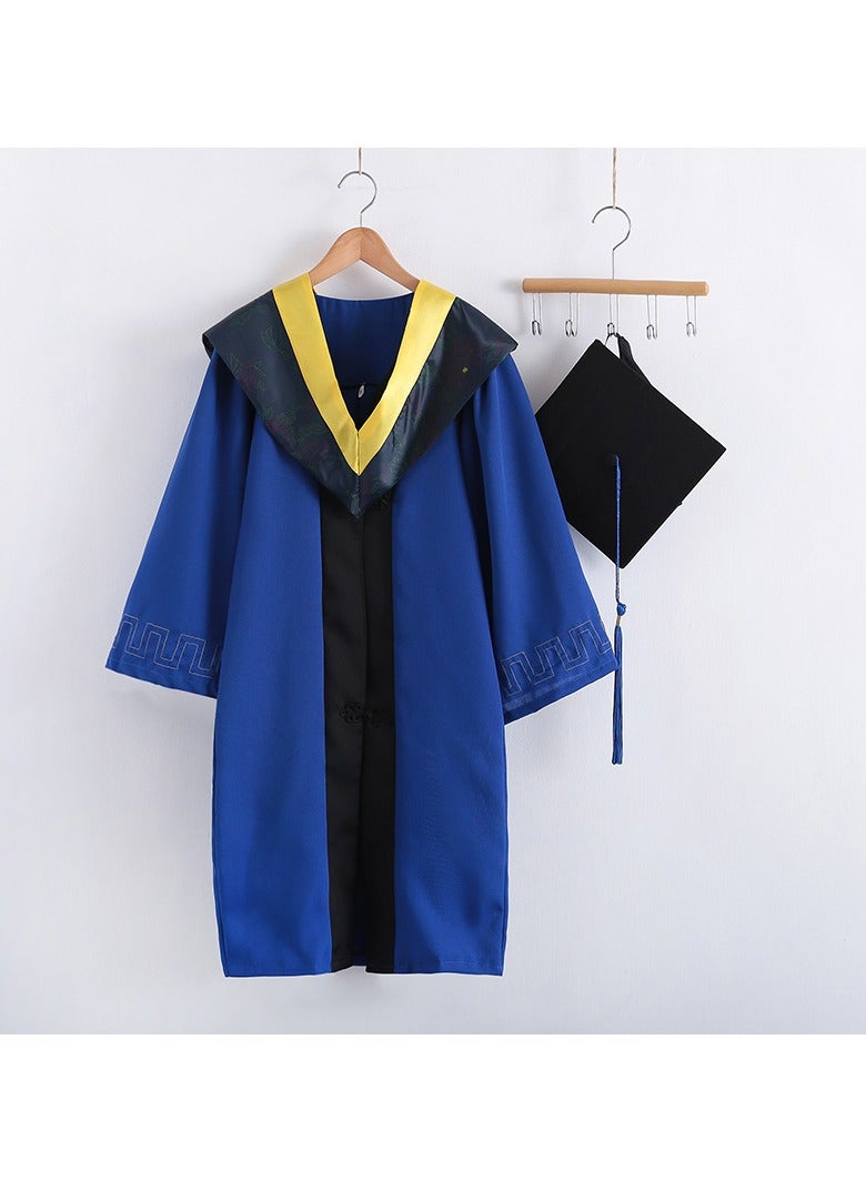 general Graduation Gown Set – Bachelor/Master/Doctorate Academic Regalia with Hood & Cap for Men & Women - Image 1