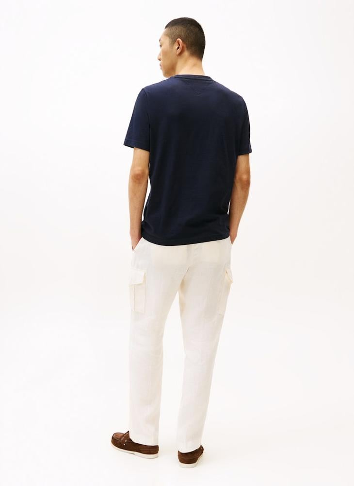 تومي هيلفيغر - Logo Print  Crew Neck T-Shirt - Image 1