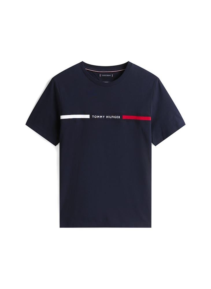 تومي هيلفيغر - Logo Print  Crew Neck T-Shirt - Image 1