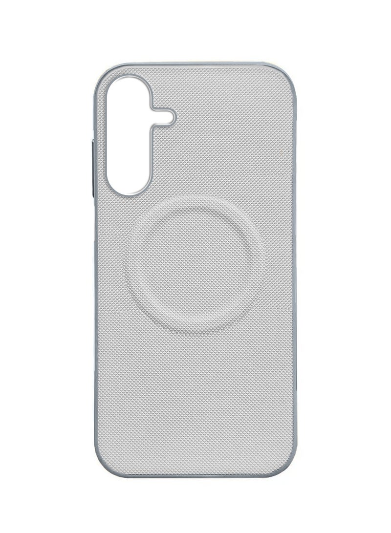 Wtech Samsung Galaxy A17 5G 2025 Luxury High Quality Magnetic Silicone Sides Case Cover (MCRPSN) - White - Image 3