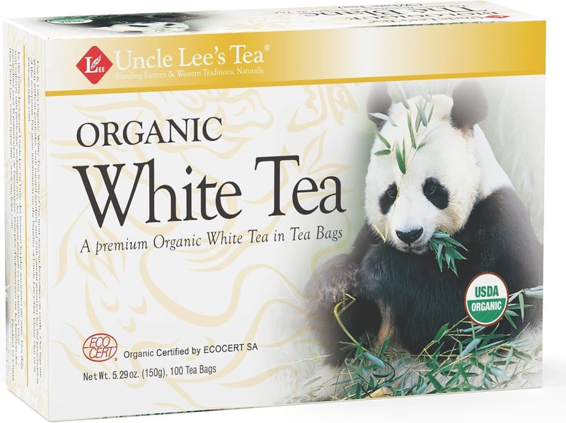 Uncle Lee's Tea Uncle Lee's Organic White Tea - 100 Individually Wrapped Bags - Image 1