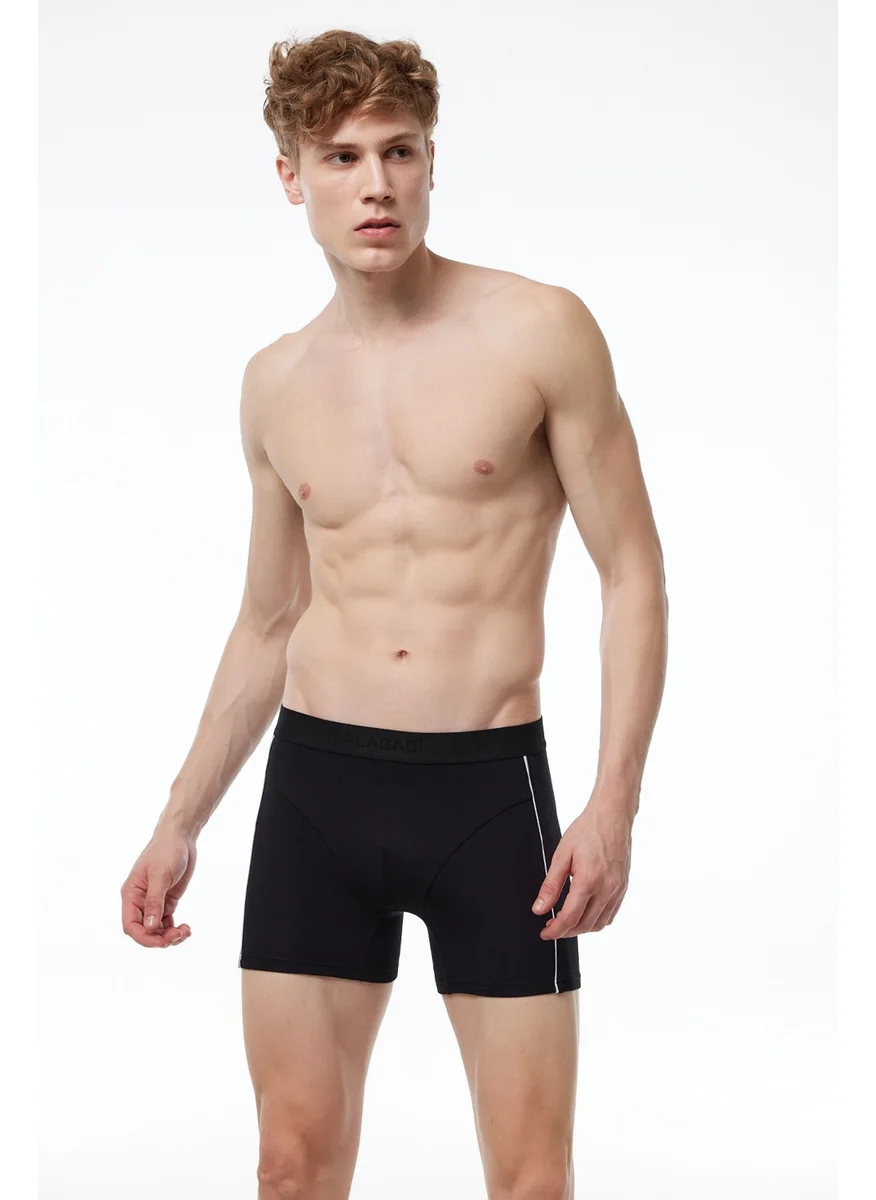 Malabadi Men's Black Modal Piping Boxer 017