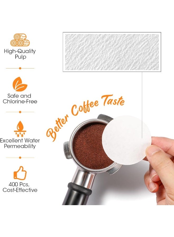 AIEVE Coffee Paper Filter Compatible With Breville Barista Espresso Coffee Maker, 58 Mm Espresso Filter Puck Screen Portafilter Paper (400 Pieces)  - Image 3