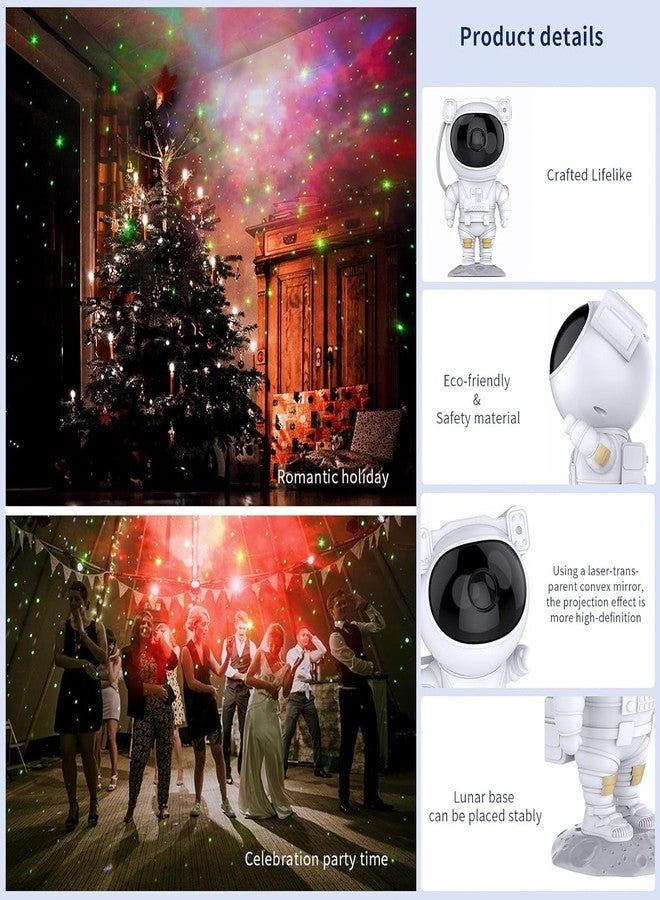 LITVERSE Astronaut Galaxy Projector, Nebula Galaxy Projector Star Night Light Ceiling LED Star Projector Lamp with Timer and Remote Control for Adults Bedroom Party Birthday Decorations Gift - Image 3