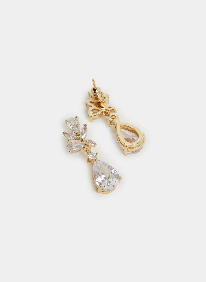 Styli Styli Faux Crystal Embellished Dangle Earrings