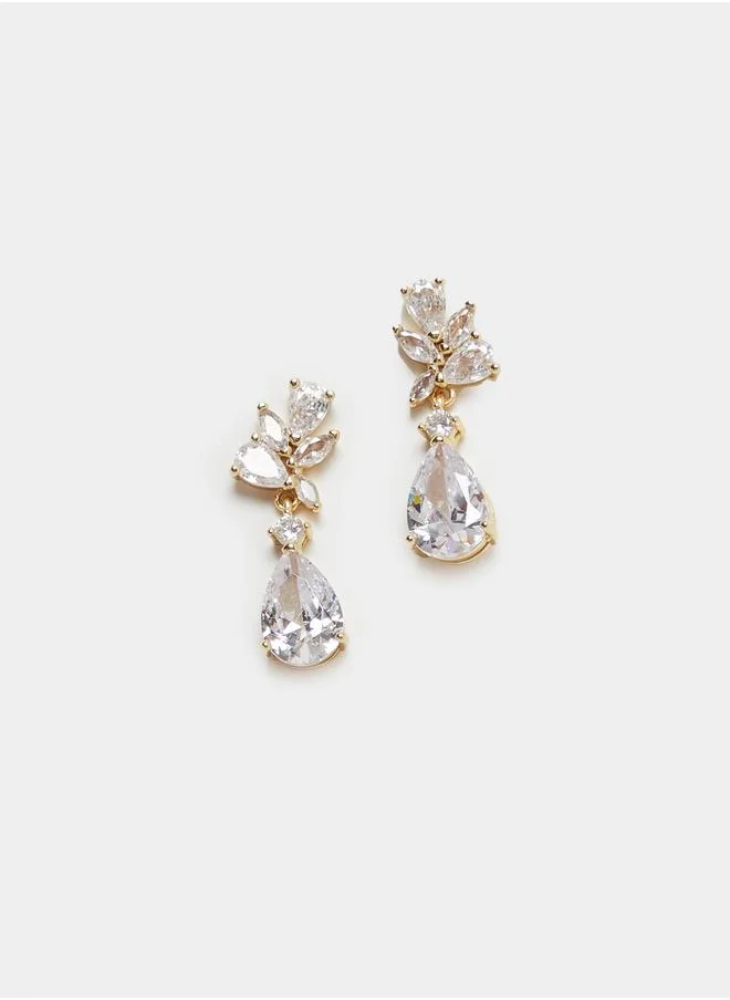 Styli Styli Faux Crystal Embellished Dangle Earrings