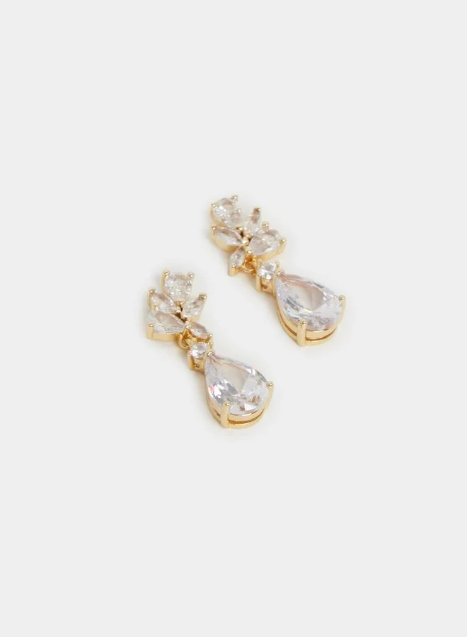Styli Styli Faux Crystal Embellished Dangle Earrings