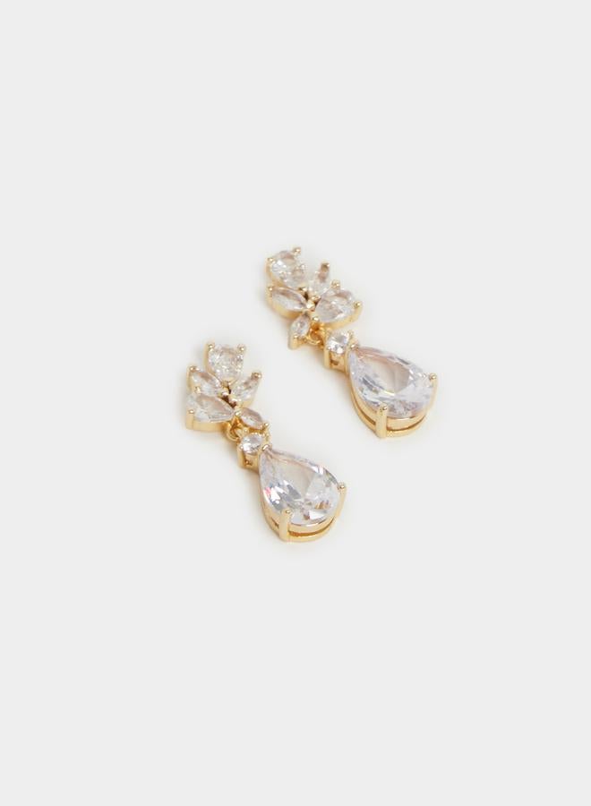 Styli Faux Crystal Embellished Dangle Earrings - Image 3