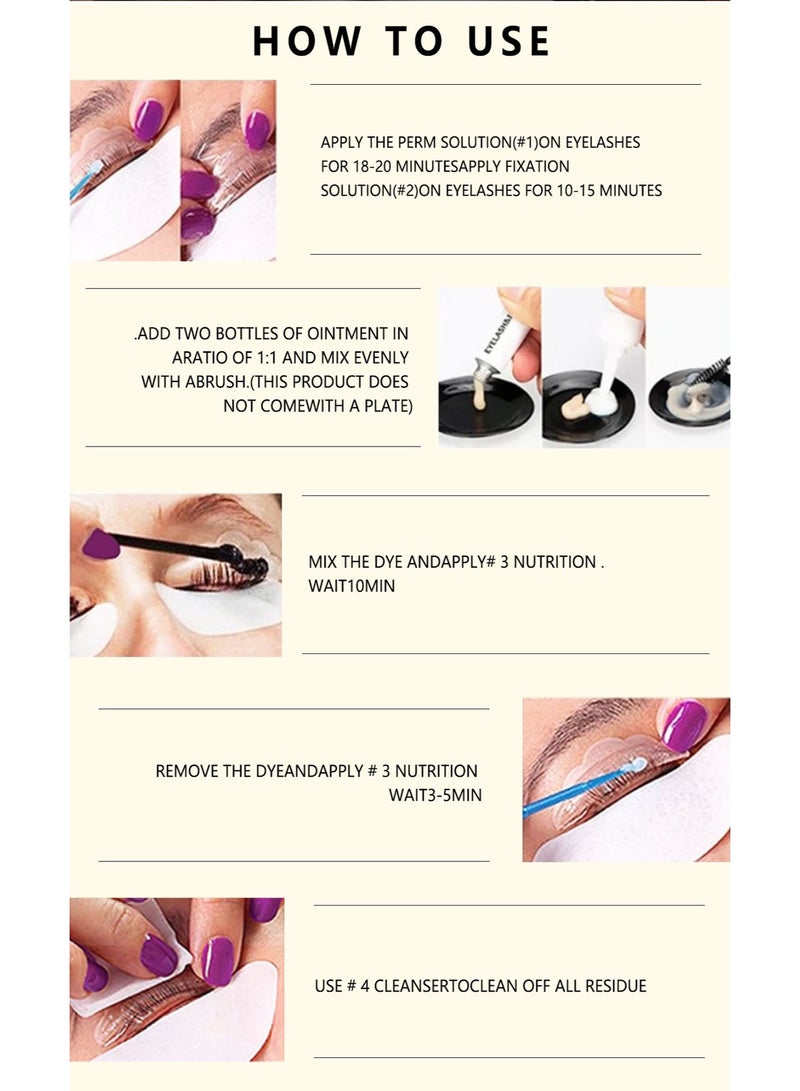 إيكونساين مجموعة صبغ الرموش والحواجب 2 في 1، مجموعة صبغ احترافية للرموش والحواجب، لون يدوم حتى 6 أسابيع، صبغ الشعر بتقنية صالونية في المنزل، 7 مل (بني قهوة) - Image 2