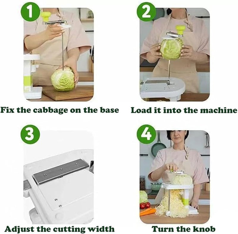 Large Manual Sauerkraut Slicer Shredder Grater For Cabbage Coleslaw Vegetables Home Cafe Restaurant - Image 5