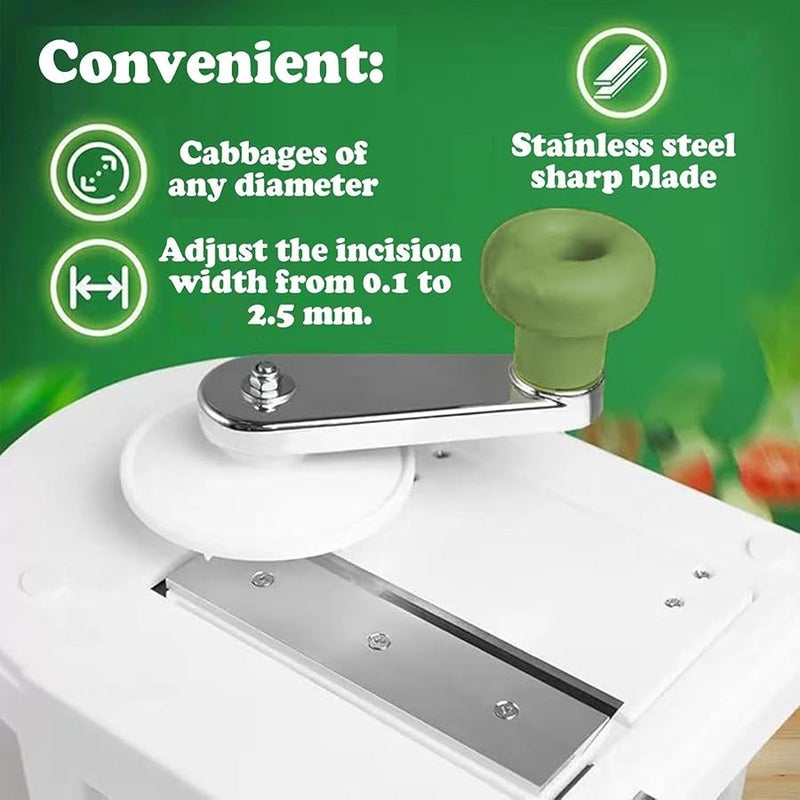Large Manual Sauerkraut Slicer Shredder Grater For Cabbage Coleslaw Vegetables Home Cafe Restaurant - Image 3
