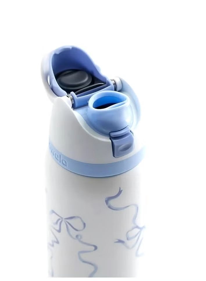 Owala Insulated Stainless Steel Water Bottle with Straw for Sports and Travel, 32-Ounce Blue Ribbon 32 OZ - Image 2