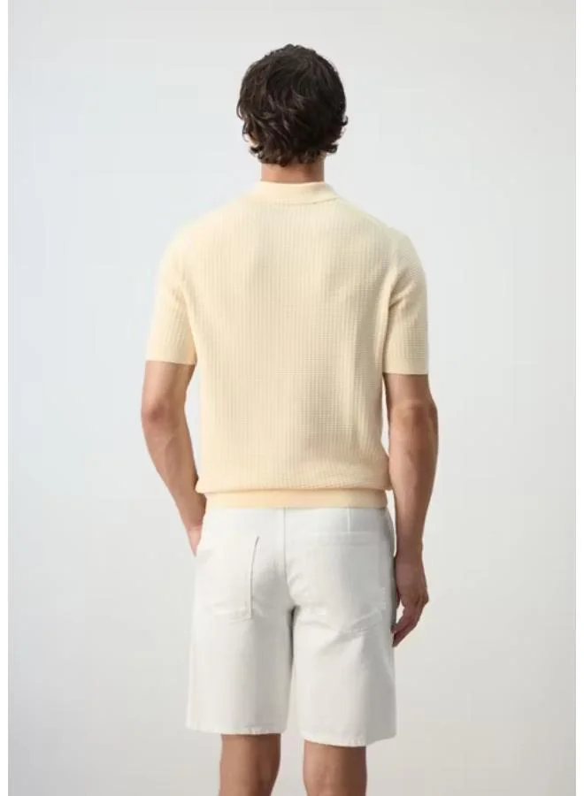 Mango Man 100% Cotton Knitted Polo Shirt