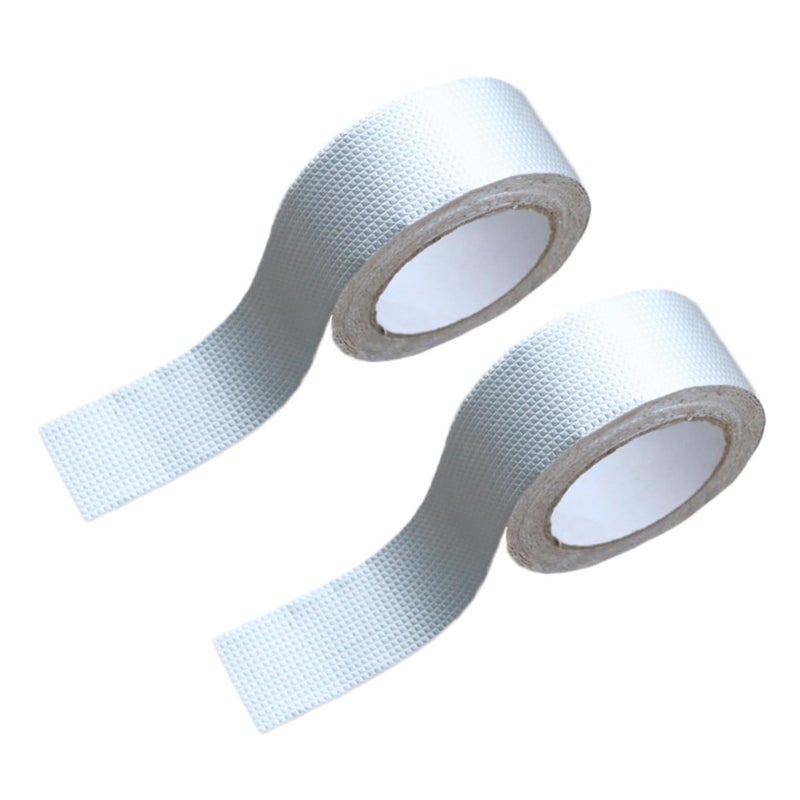 2 قطعة من شريط البوتيل من رقائق الألومنيوم لإصلاح الأسقف، شريط مانع للتسرب بعرض 4 بوصات مقاوم لدرجات الحرارة العالية - Image 2