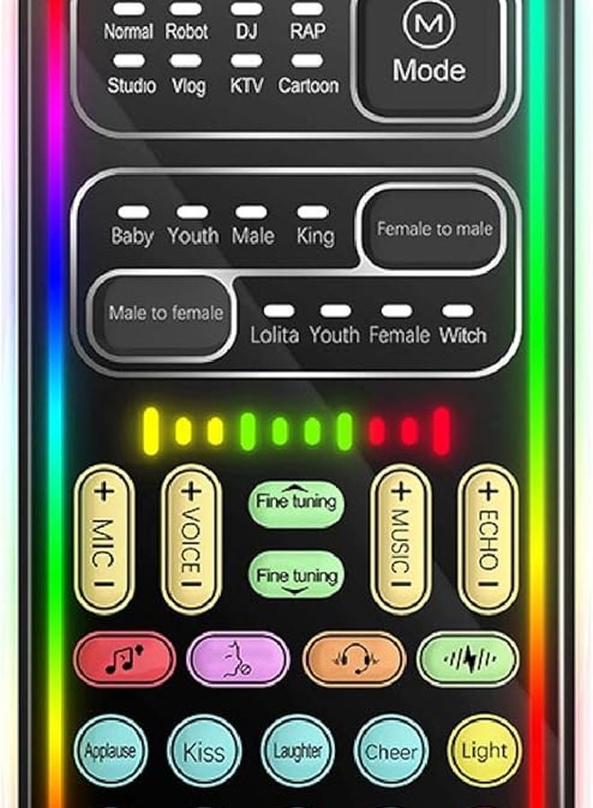 Portable Voice Changer 8 Sound Effects 8 Voice Modes 3.5mm Port For Streaming Gaming - Image 1