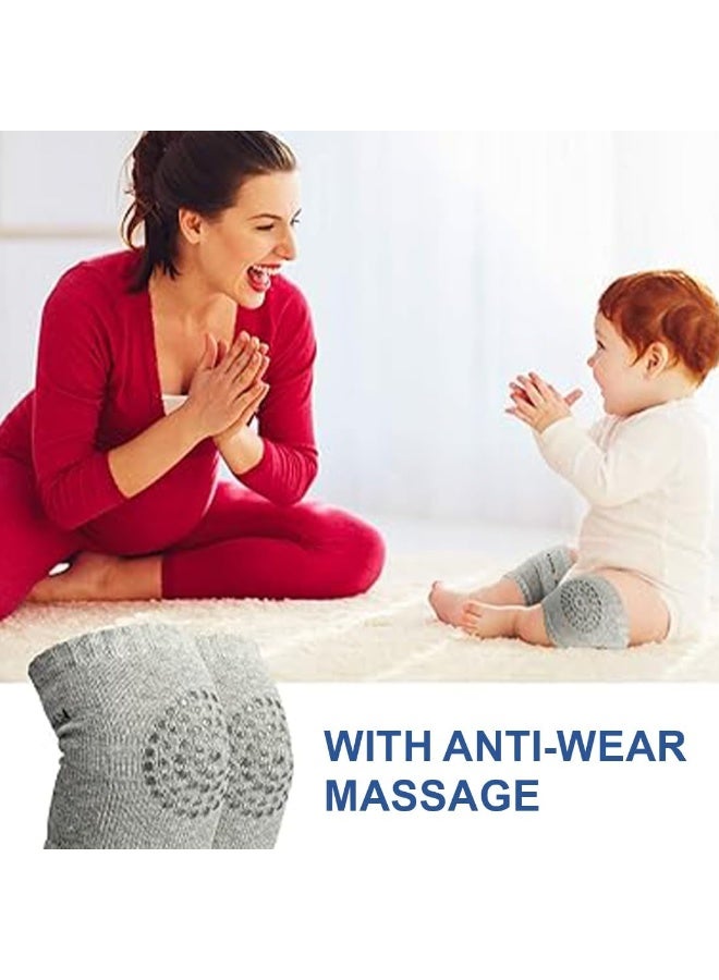 (A set of two pairs) Crawling socks for children, knee or elbow safety protectors to protect the child from friction and shocks, multicolored knee protectors for children - Image 4