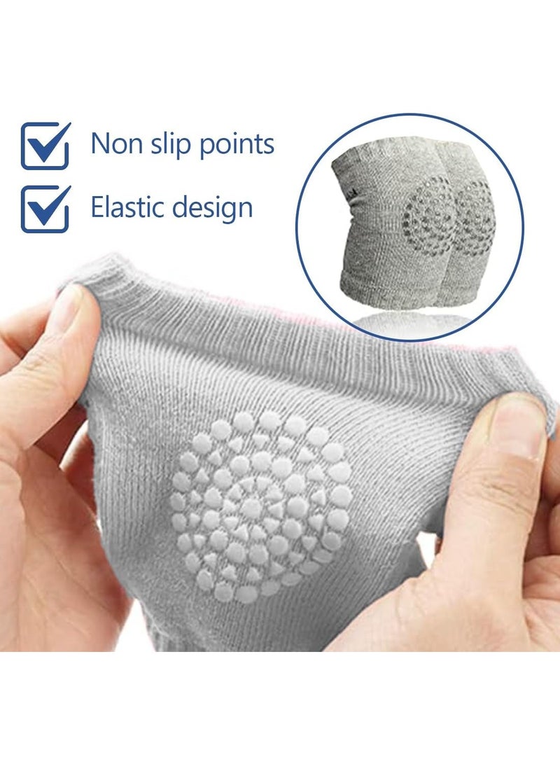 (A set of two pairs) Crawling socks for children, knee or elbow safety protectors to protect the child from friction and shocks, multicolored knee protectors for children - Image 3