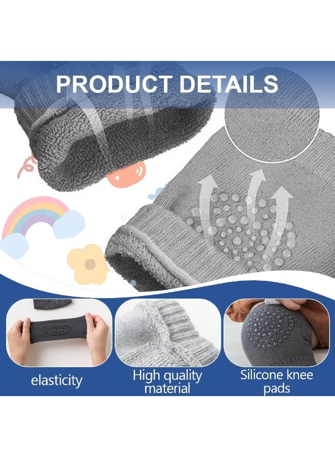 (A set of two pairs) Crawling socks for children, knee or elbow safety protectors to protect the child from friction and shocks, multicolored knee protectors for children - Image 5