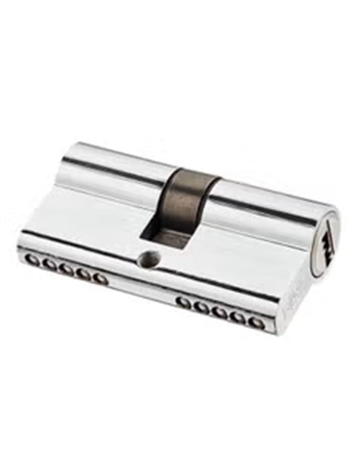 Pickproof Corrosion-Resistant Easy install Double Sided Keyed Lock Cylinder Security Upgrade with 3-piece Keys, 70mm, Silver - Image 3