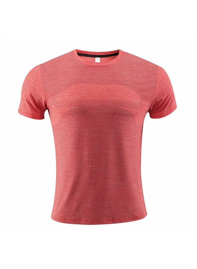 Mens Short Sleeve Sport t Shirt Quick Dry Running Compression T-shirt Breathable Fitness Shirt Top Ice Silk Sportswear Riding - Image 1