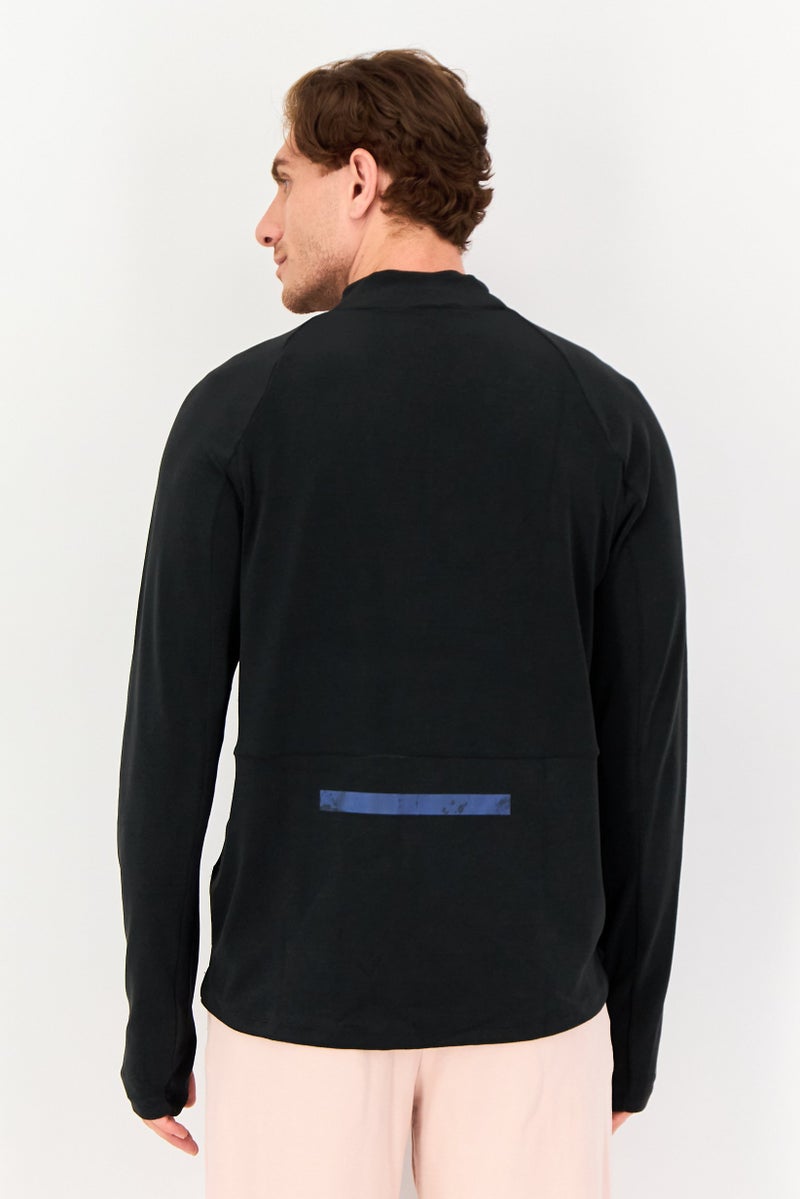 Nike Men Dri-Fit Long Sleeve Running Sweatshirt, Black - Image 2