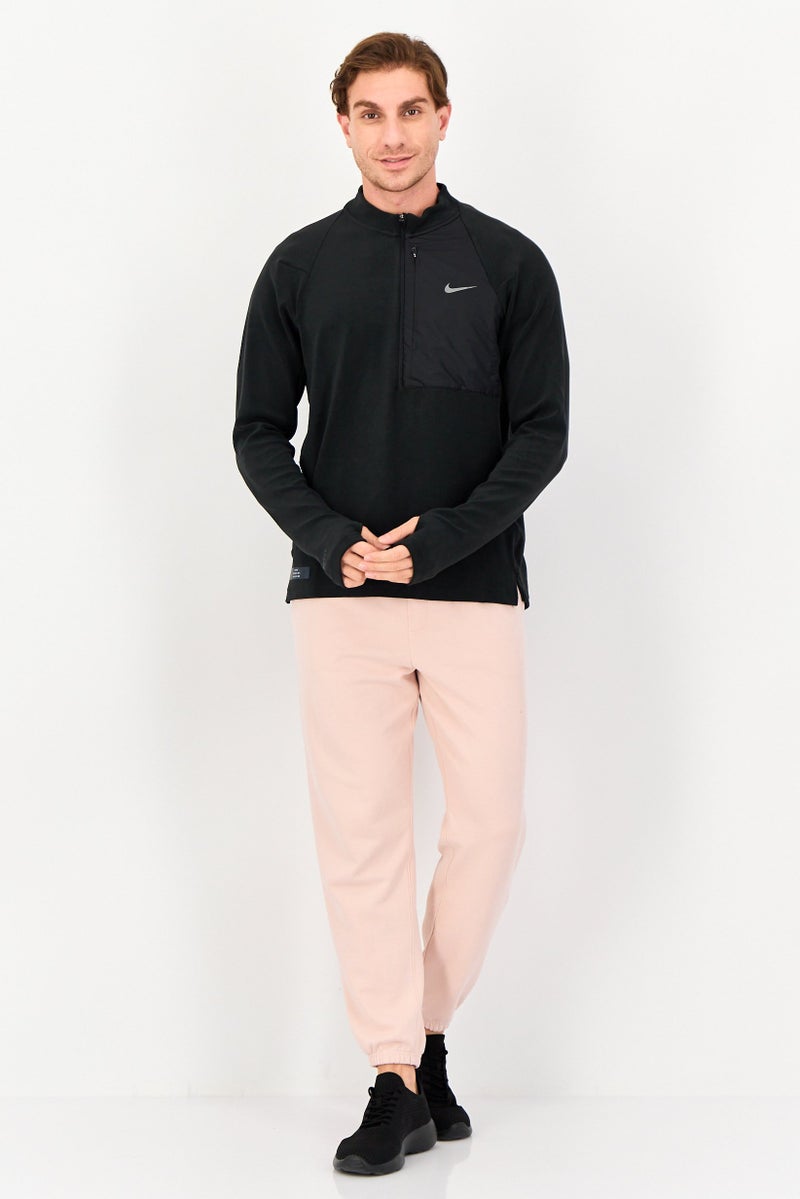 Nike Men Dri-Fit Long Sleeve Running Sweatshirt, Black - Image 3