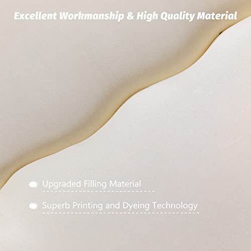 MAXYOYO Japanese Floor Futon Queen Size, Thicken Tatami Mat Sleeping Pad Foldable Roll Up Mattress Trifold Pad Guest Bed, Off White - Image 4