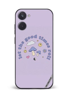 Protective Case Cover For Realme 10 Let The Good Ttimes Roll Design Multicolour