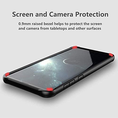 Plus TPU and Plastic Bumper Case with Clear Back Hard Panel Protective Case Cover for Samsung Galaxy S9+ (S9Plus), Black - Image 5