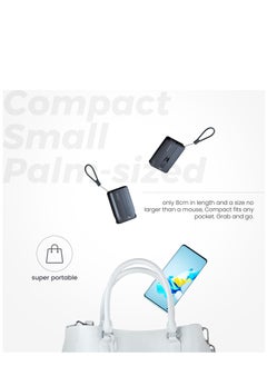 Brave 10000mAh 10000 mAh Power Bank with Built-in USB-C & Lightning Cables, PD 22.5W Portable Charger, Small & Lightweight, 2-Port Fast Charging Battery Pack for iPad Pro/Air, iPhone 16 Pro Max, iPhone 16 Pro, iPhone 15, 14, 13, 12 Series, Samsung S24, S23, S22 Ultra, and More Devices  - Image 5