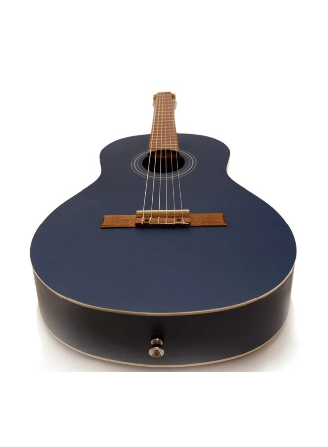 Bamboo Classical Guitar GC-39-BL 4/4 Full-Size with Padded Gig Bag – Matte Blue Finish - Image 4