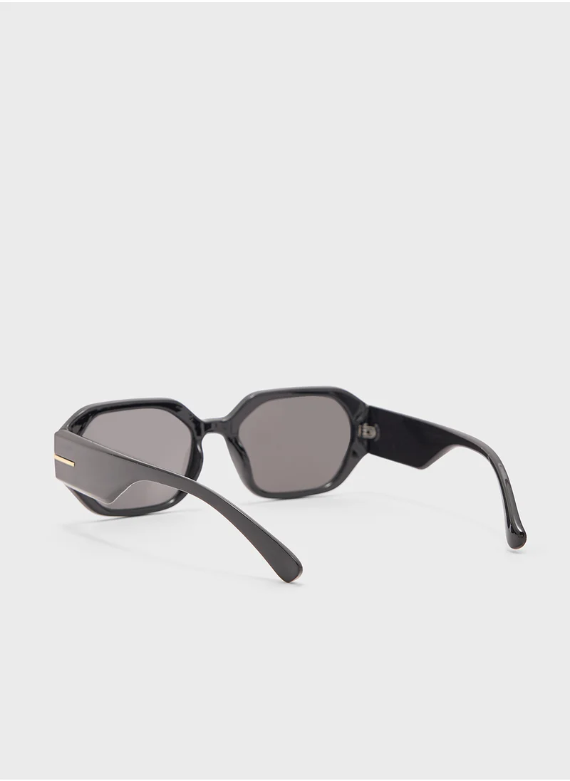 ELLA Angular Rectagular Len Sunglasses