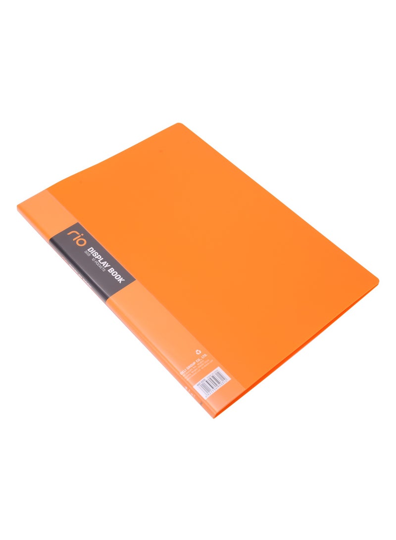RIO Deli Rio E5031 Display Book A4 1 piece- 10 Pages, Random Colors, Durable PP Material, Anti-Static Pockets - Image 2