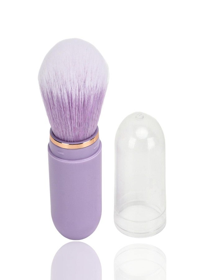 Filfeel Nail Dust Brush, Nail Art Dust Powder Remover Brush Rhinestone Handle Nail Art Dust Cleaner Brush Professional Nail Art Tool Manicure Duster Tools for Acrylic Gel Nails (Purple) - Image 1